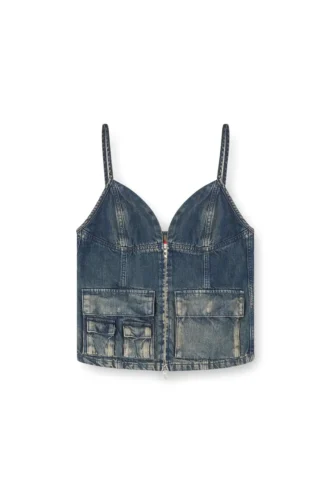 de-mellis-s Oberteil aus fließendem Denim mit Farbverlauf