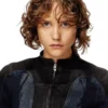 de-morny-s Bikerjacke aus zweifarbigem Denim