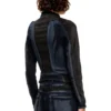 de-morny-s Bikerjacke aus zweifarbigem Denim