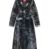 de-pia-fse Mantel aus Nadelstreifen-Devoré-Denim