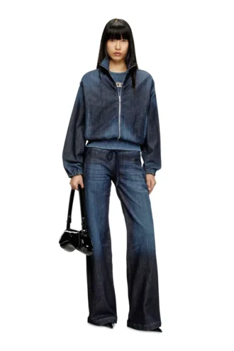 de-sanderz jogg JoggJeans-Jacke mit hohem Kragen