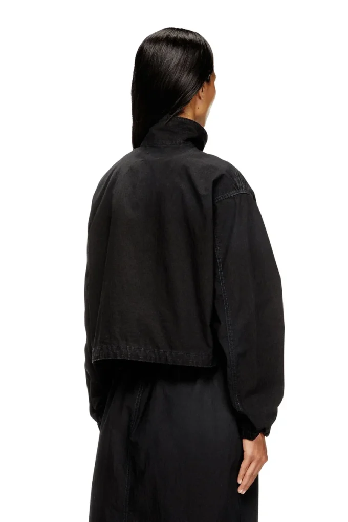 de-sanderz jogg Technische JoggJeans-Jacke mit hohem Kragen