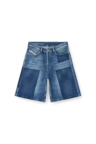 de-sire-short Shorts aus Denim mit Kontrasteffekt