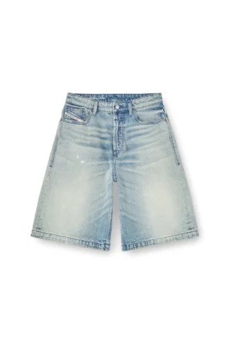 de-sire-short Shorts aus Denim mit Used-Effekt