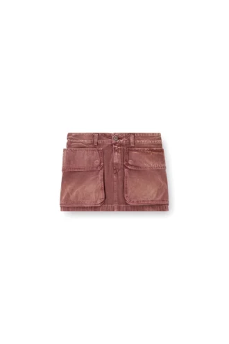 de-ton Denim-Minirock mit aufgesetzten Taschen