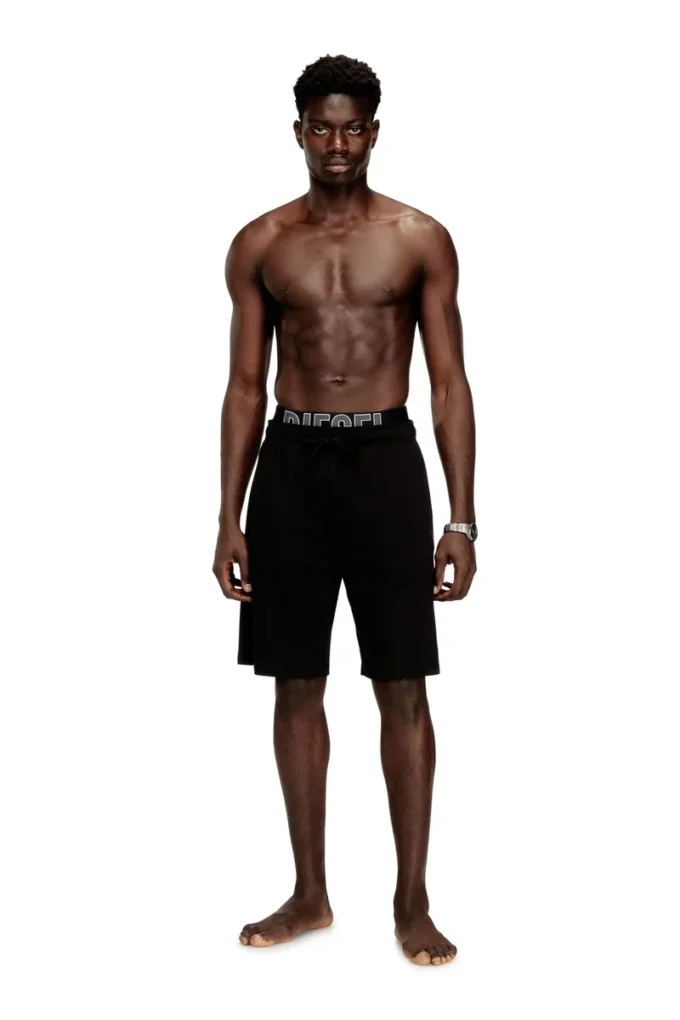 devin-d-pop Lounge-Shorts aus Baumwolle mit Diesel-Logo devin-d-pop Lounge-Shorts aus Baumwolle mit Diesel-Logo