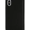 Diesel 2-in-1-Folio-Hülle für iPhone XS und iPhone X Hülle aus schwarzem Leder mit aufgedrucktem und geprägtem Logo, iPhone XS und X