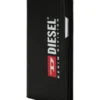 Diesel 2-in-1-Folio-Hülle für iPhone XS und iPhone X Hülle aus schwarzem Leder mit aufgedrucktem und geprägtem Logo, iPhone XS und X