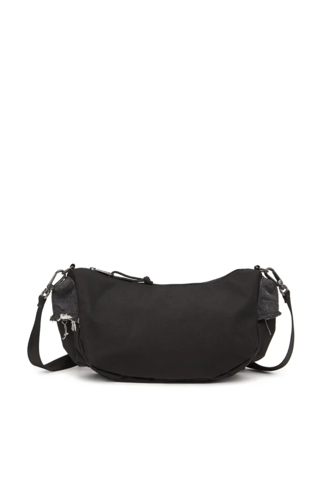 Diesel Schultertasche Schultertasche aus Destroyed-Denim und CORDURA®