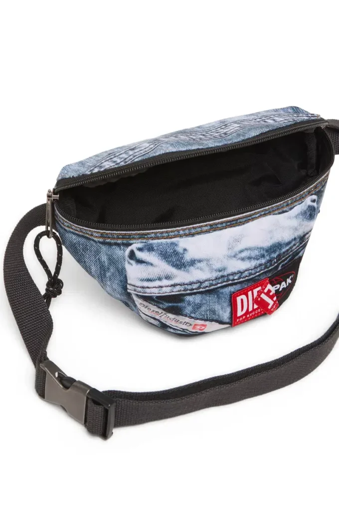 diesel springer Gürteltasche aus Trompe-l’œil-Denim diesel springer Gürteltasche aus Trompe-l’œil-Denim
