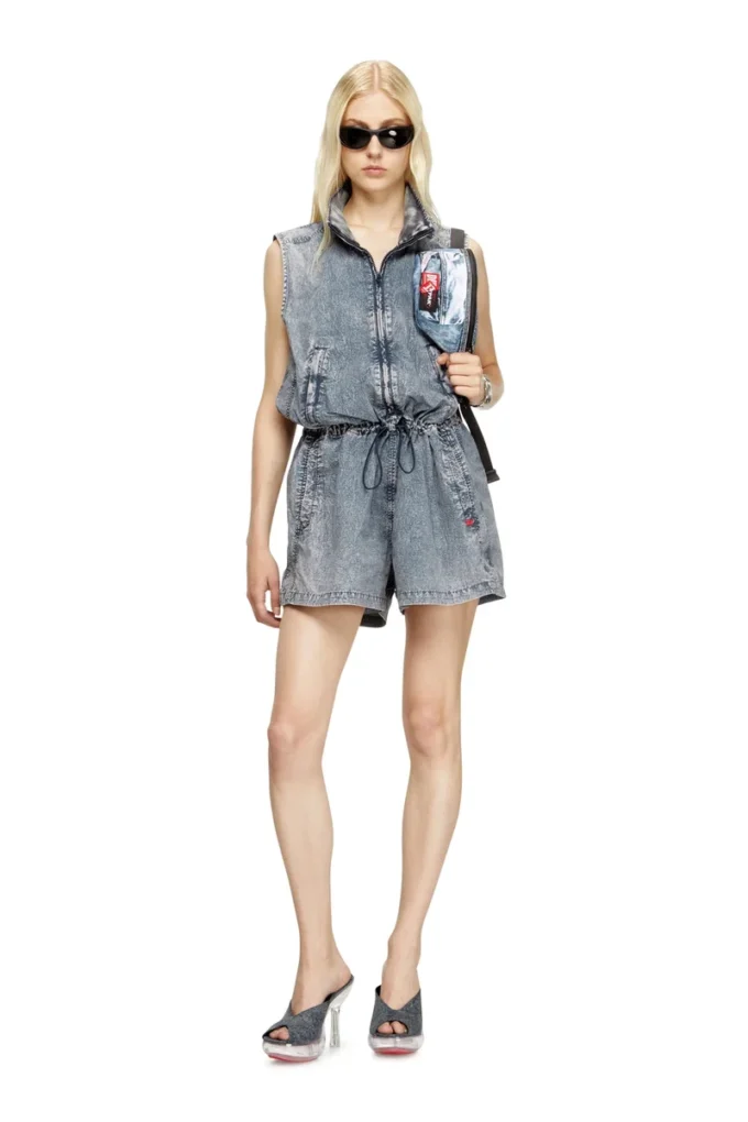 diesel springer Gürteltasche aus Trompe-l’œil-Denim diesel springer Gürteltasche aus Trompe-l’œil-Denim
