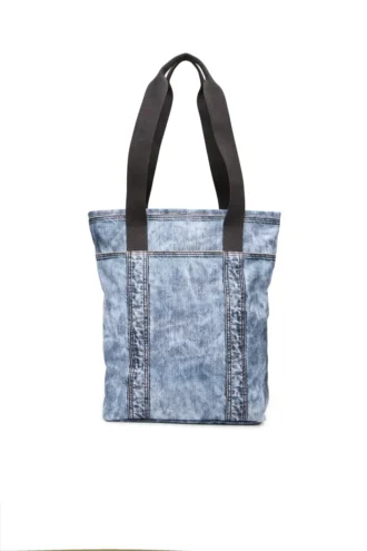 Diesel-Tasche Tote Bag aus Trompe-l’œil-Denim
