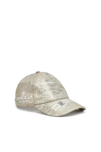dile_luna cap Baseballkappe aus Metallic-Denim
