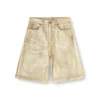 dile_luna Shorts Shorts aus distressed Metallic-Denim