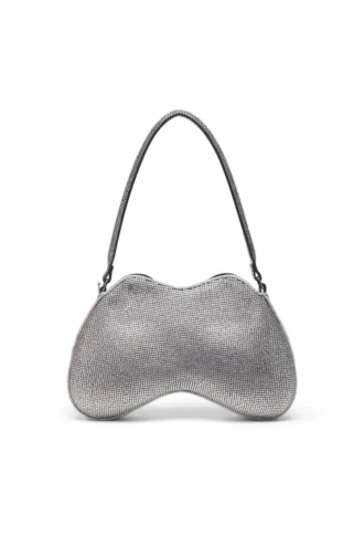double-d shoulder Double-D-Shoulder-Tasche mit Kristallen
