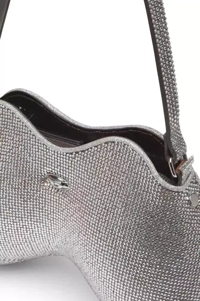 double-d shoulder Double-D-Shoulder-Tasche mit Kristallen double-d shoulder Double-D-Shoulder-Tasche mit Kristallen