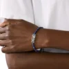 dx1544040 Schmuck Armband mit blauen Achatperlen