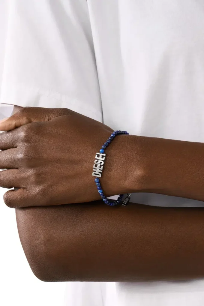 dx1544040 Schmuck Armband mit blauen Achatperlen