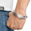 dx1617040 Armband aus Edelstahl und Silikon mit Metamorph-Kette dx1617040 Armband aus Edelstahl und Silikon mit Metamorph-Kette