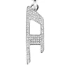 dx1624040 Schmuck Edelstahl-Halskette mit glitzerndem Anhänger