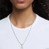 dx1624040 Schmuck Edelstahl-Halskette mit glitzerndem Anhänger