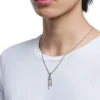 dx1624040 Schmuck Edelstahl-Halskette mit glitzerndem Anhänger