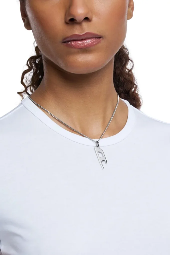 dx1625040 Schmuck Edelstahl-Anhänger mit D-Logo