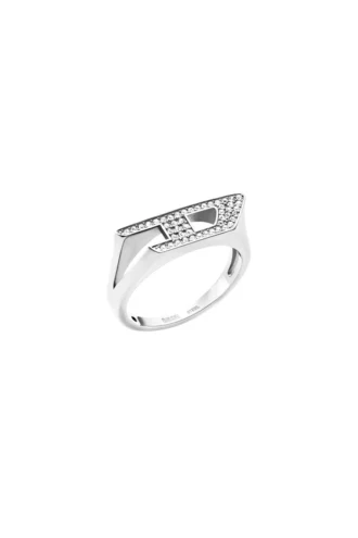 dx1629040 Schmuck Edelstahl-Siegelring mit Glitzer dx1629040 Schmuck Edelstahl-Siegelring mit Glitzer