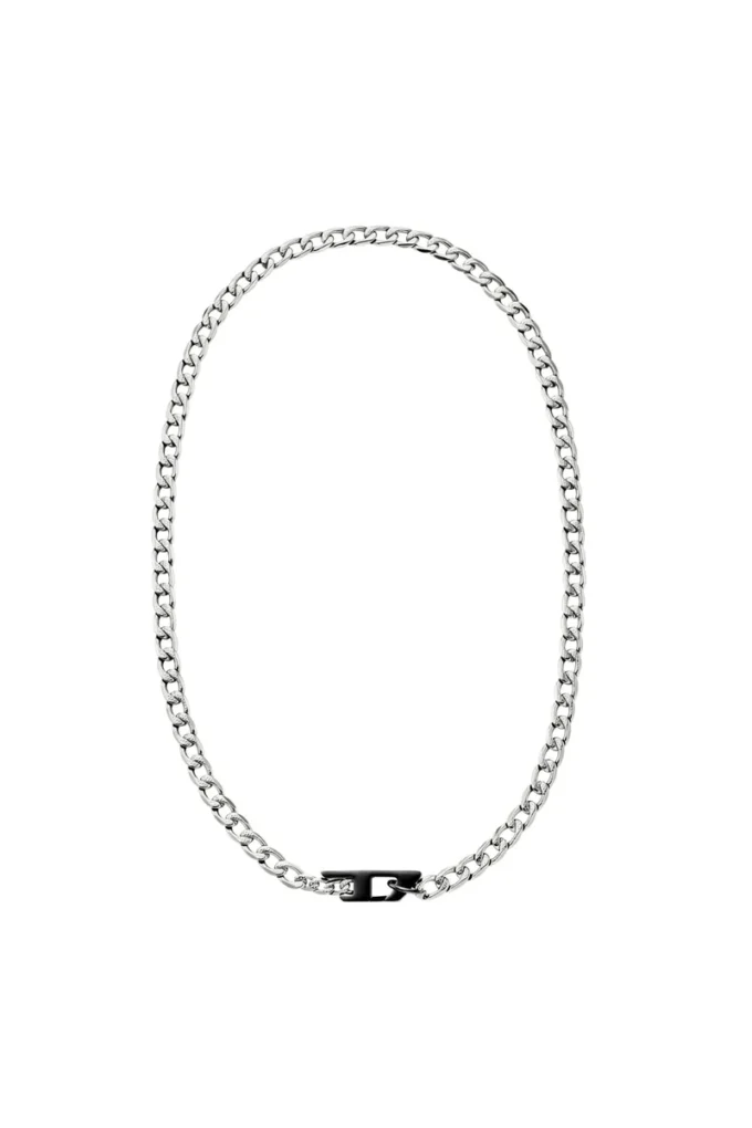 dx1636931 Schmuck Zweifarbige Edelstahl-Kettenhalskette