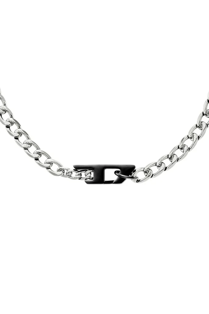 dx1636931 Schmuck Zweifarbige Edelstahl-Kettenhalskette