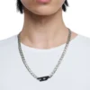 dx1636931 Schmuck Zweifarbige Edelstahl-Kettenhalskette