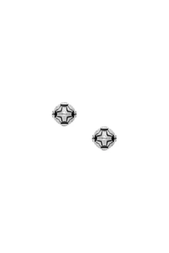 dx1657931 Schmuck Zweifarbige Ohrstecker aus Messing