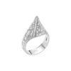dx1659040 Schmuck Silberfarbener Messingring