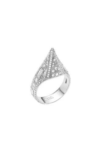 dx1659040 Schmuck Silberfarbener Messingring
