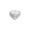 dx1659040 Schmuck Silberfarbener Messingring