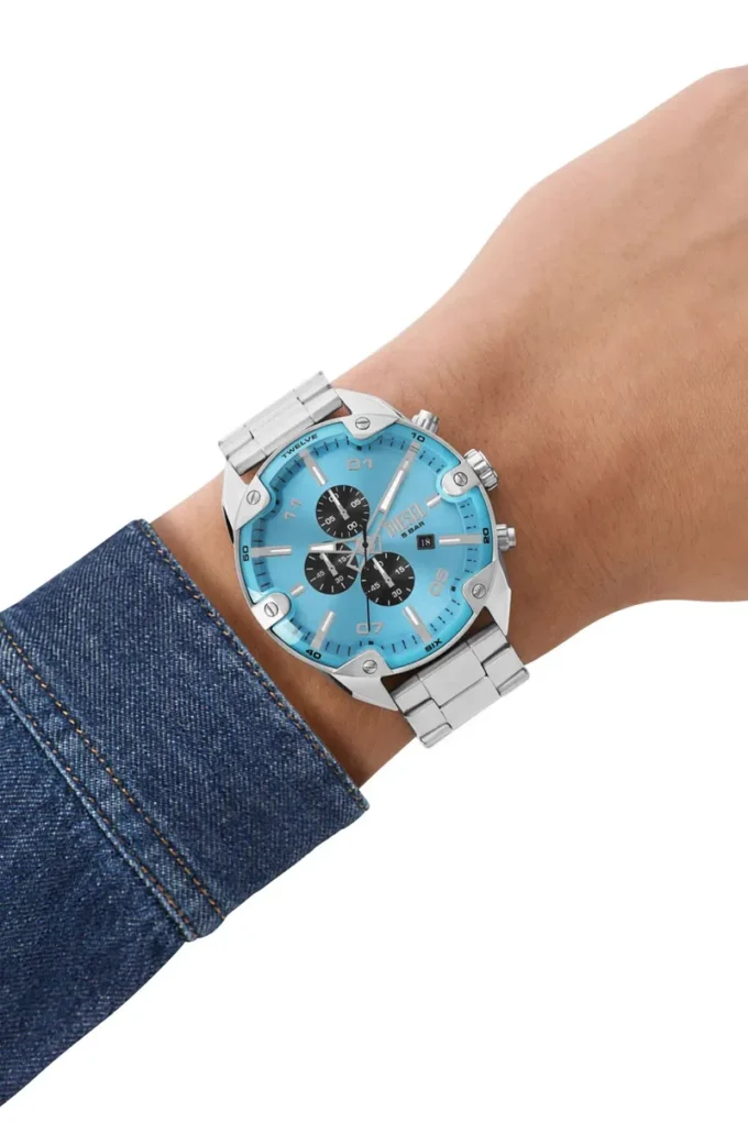 dz4655 Spiked Chronograph Edelstahluhr