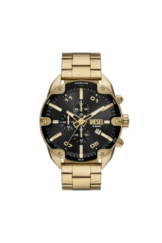 dz4678 Diesel Spiked Chronograph Goldfarbene Edelstahluhr