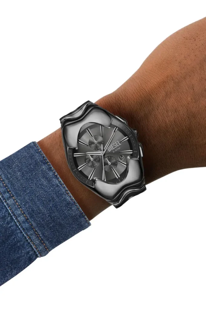 dz4682 Diesel Mercurial Chronograph Graue Edelstahluhr