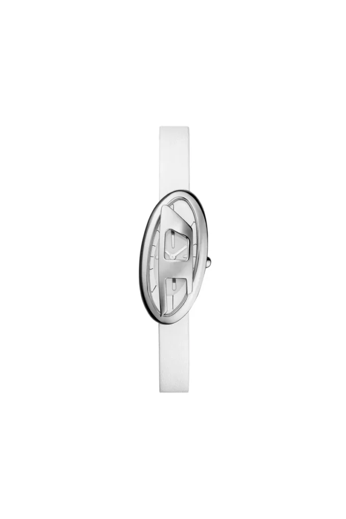 dz5613 Uhr D-Era Zwei-Zeiger-Uhr aus weißem Leder dz5613 Uhr D-Era Zwei-Zeiger-Uhr aus weißem Leder