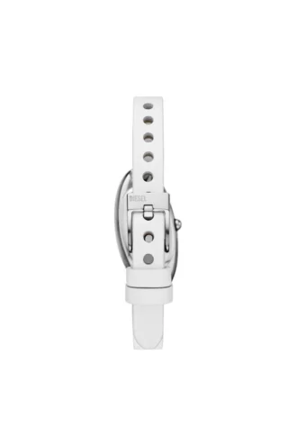 dz5613 Uhr D-Era Zwei-Zeiger-Uhr aus weißem Leder