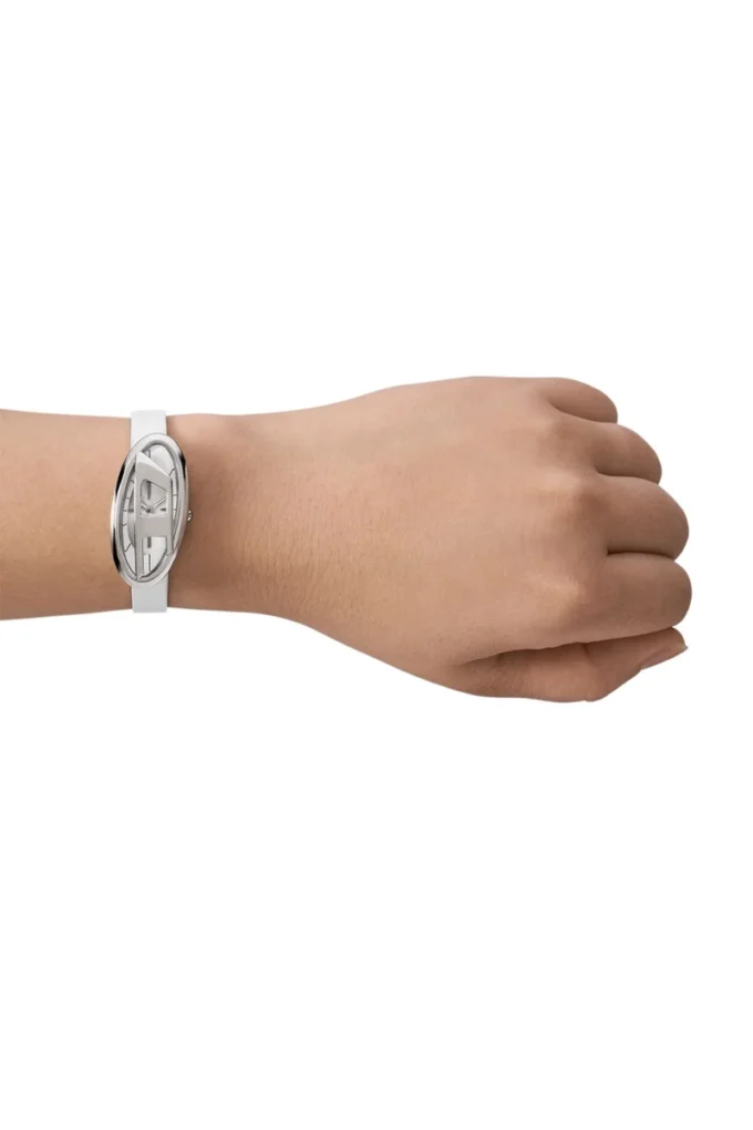 dz5613 Uhr D-Era Zwei-Zeiger-Uhr aus weißem Leder dz5613 Uhr D-Era Zwei-Zeiger-Uhr aus weißem Leder