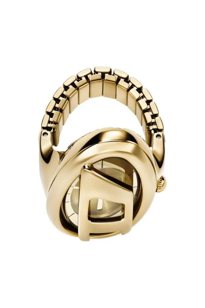dz5626 Uhr D-Era goldfarbene Edelstahl-Ringuhr