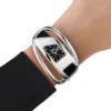 dz5627 Uhr Wrap-D schwarze Lederuhr