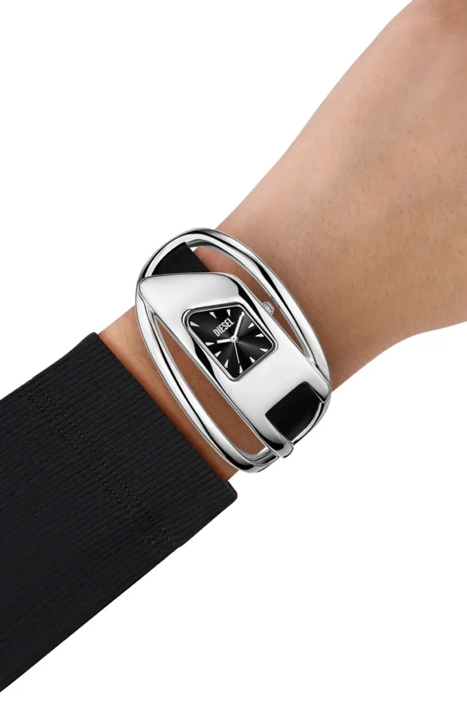 dz5627 Uhr Wrap-D schwarze Lederuhr