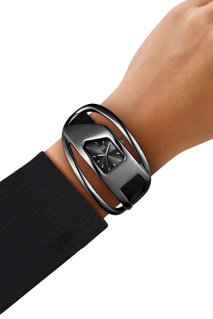 dz5629 Uhr Wrap-D schwarze Lederuhr