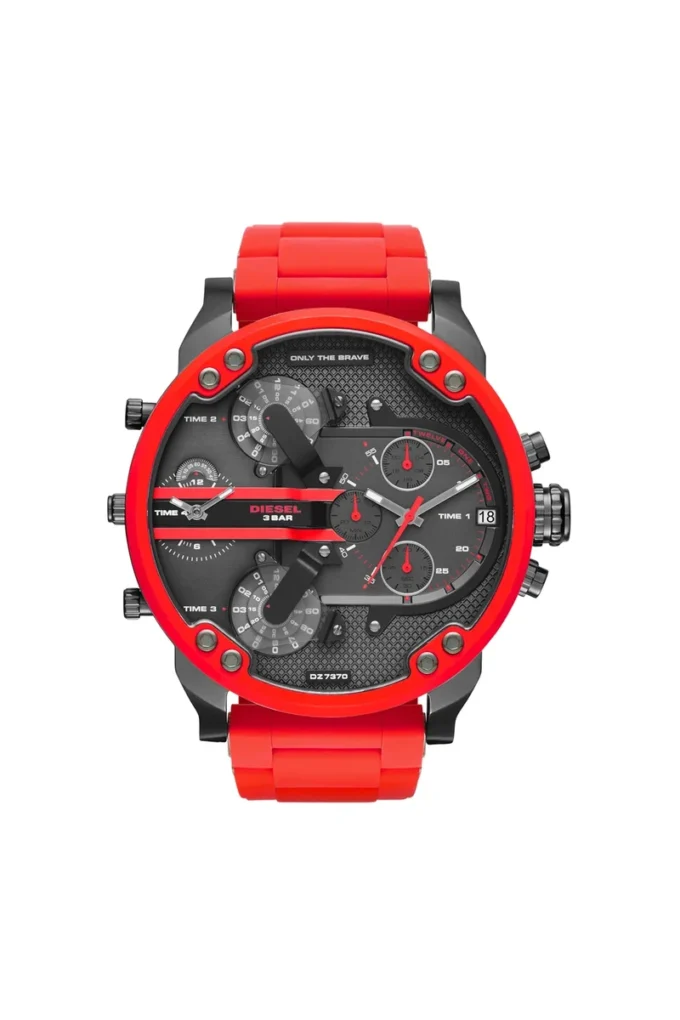 dz7370 Mr. Daddy 2.0 rote Metalluhr, 55 mm