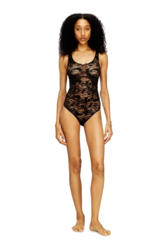 ezzy-utlt Nylon-Body mit Spitzenverzierung