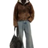 f-ella Hoodie mit Reißverschluss, Acid-Wash-Effekt und Teddyfutter f-ella Hoodie mit Reißverschluss, Acid-Wash-Effekt und Teddyfutter