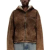 f-ella Hoodie mit Reißverschluss, Acid-Wash-Effekt und Teddyfutter f-ella Hoodie mit Reißverschluss, Acid-Wash-Effekt und Teddyfutter