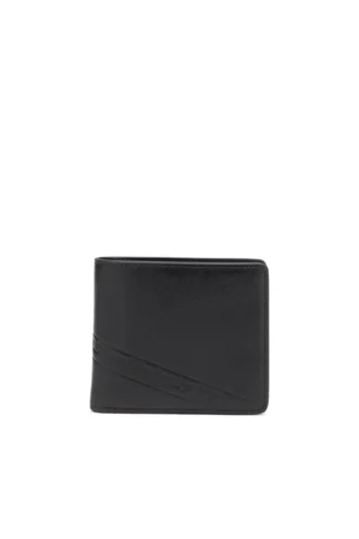 flag-d bi-fold coin s 3d Zweifach gefaltete Lederbrieftasche mit geprägtem Logo